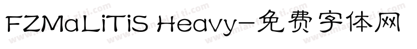 FZMaLiTiS Heavy字体转换